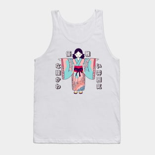 Kimono kawaii adorable Tank Top